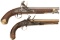 Two British Flintlock Pistols