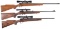 Three Scoped Remington Bolt Action Rifles