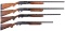 Four Remington Slide Action Shotguns