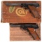 Two Boxed Colt Woodsman Semi-Automatic Pistols