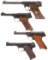 Four Semi-Automatic Rimfire Target Pistols