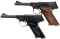 Two Third Series Colt Woodsman Semi-Automatic Pistols