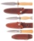 Three Randall Knives with Sheaths