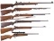 Six Rimfire Bolt Action Rifles