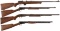 Four Winchester Rifles