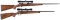 Two Scoped European Bolt Action Sporting Rifles