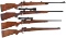 Four Bolt Action Rifles