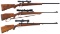 Three Mauser Action Bolt Action Sporting Rifles