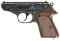 Engraved and Gold Inlaid Walther PPK Semi-Automatic .22 Pistol