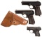 Three European Semi-Automatic Pistols