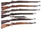 Six Military Bolt Action Rifles