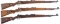 Three Nazi Military Bolt Action Mauser Rifles