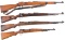 Four Military Bolt Action Rifles