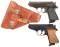 Two Walther PPK Semi-Automatic Pistols