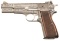 Engraved Belgian Browning High Power Semi-Automatic Pistol