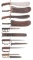 Four Trench Knives and Two Corpsman's Knives, with Sheaths