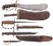 Grouping of Three U.S. Military Edged Weapons and One Miniature