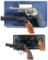 Four Smith & Wesson Double Action Revolvers