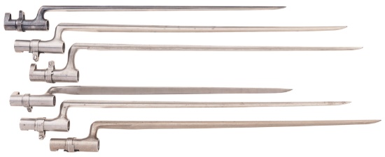Six Rare Winchester 1873 Socket Bayonets