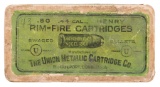 Union Metallic Cartridge Company Box of .44 Henry Rimfire