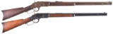 Two Winchester Lever Action Rifles -A) Winchester Model 1873