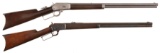 Two Antique Marlin Lever Action Rifles