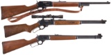 Three Marlin Lever Action Long Guns