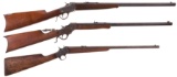 Three American .22 Rimfire Single Shot Rifles