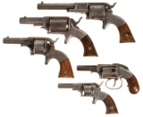 Five Allen & Wheelock Revolvers
