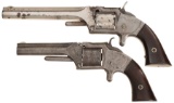 Two Smith & Wesson No. 2 Old Model Revolvers