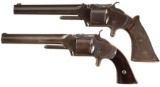 Two Smith & Wesson Model No. 2 Old Model Revolvers