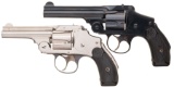 Two Smith & Wesson Safety Hammerless Double Action Revolvers