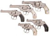 Five Smith & Wesson Double Action Revolvers