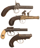 Four Antique Pistols