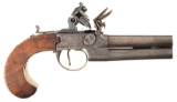 Engraved Breech Loading Four Barrel Tap Action Flintlock Pistol