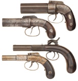 Three Antique American Percussion Handguns