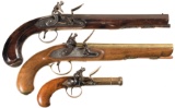 Three Flintlock Pistols