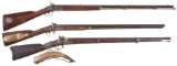 Three Percussion Long Guns