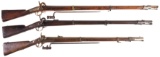 Three European Military Percussion Long Guns