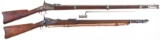 Two U.S. Springfield Trapdoor Rifles with Bayonets