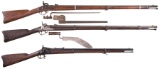 Three Antique U.S. Martial Rifles -A) Springfield Model 1864 Percussion Rif