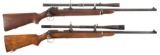 Two Scoped Pre-War Winchester Model 52 Bolt Action Rifles