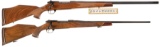 Two Weatherby Mark V Bolt Action Rifles