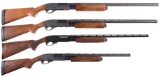 Four Remington Slide Action Shotguns