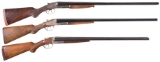 Three Double Barrel Shotguns