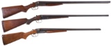 Three Double Barrel Shotguns