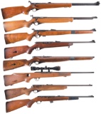 Eight Mossberg Rimfire Rifles