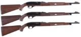 Three Remington Nylon 66 Semi-Automatic Rifles