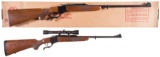 Two Ruger No. 1 Single Shot Falling Block Rifles