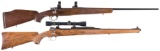 Two Bolt Action Sporting Rifles